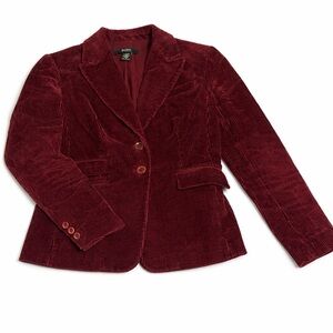 Victoria's Secret Burgundy Corduroy Blazer